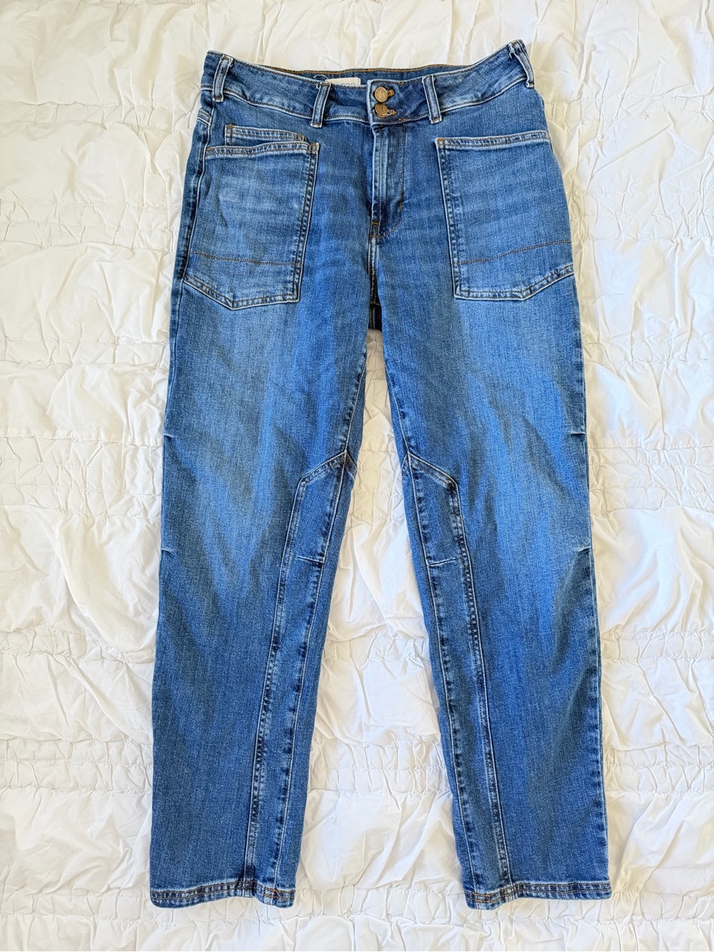 Pilcro Women’s Wanderer Mid Rise Relaxed Jeans
